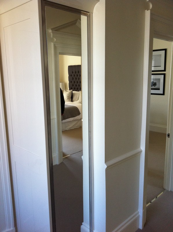 Full-length wardrobe mirror fitted in Stanmore home