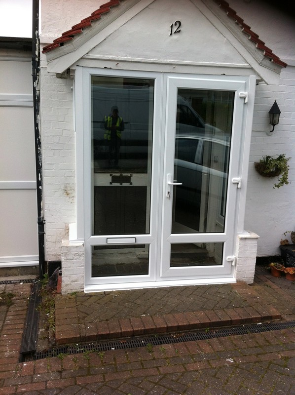 uPVC French doors fitted as front entrance in Stanmore