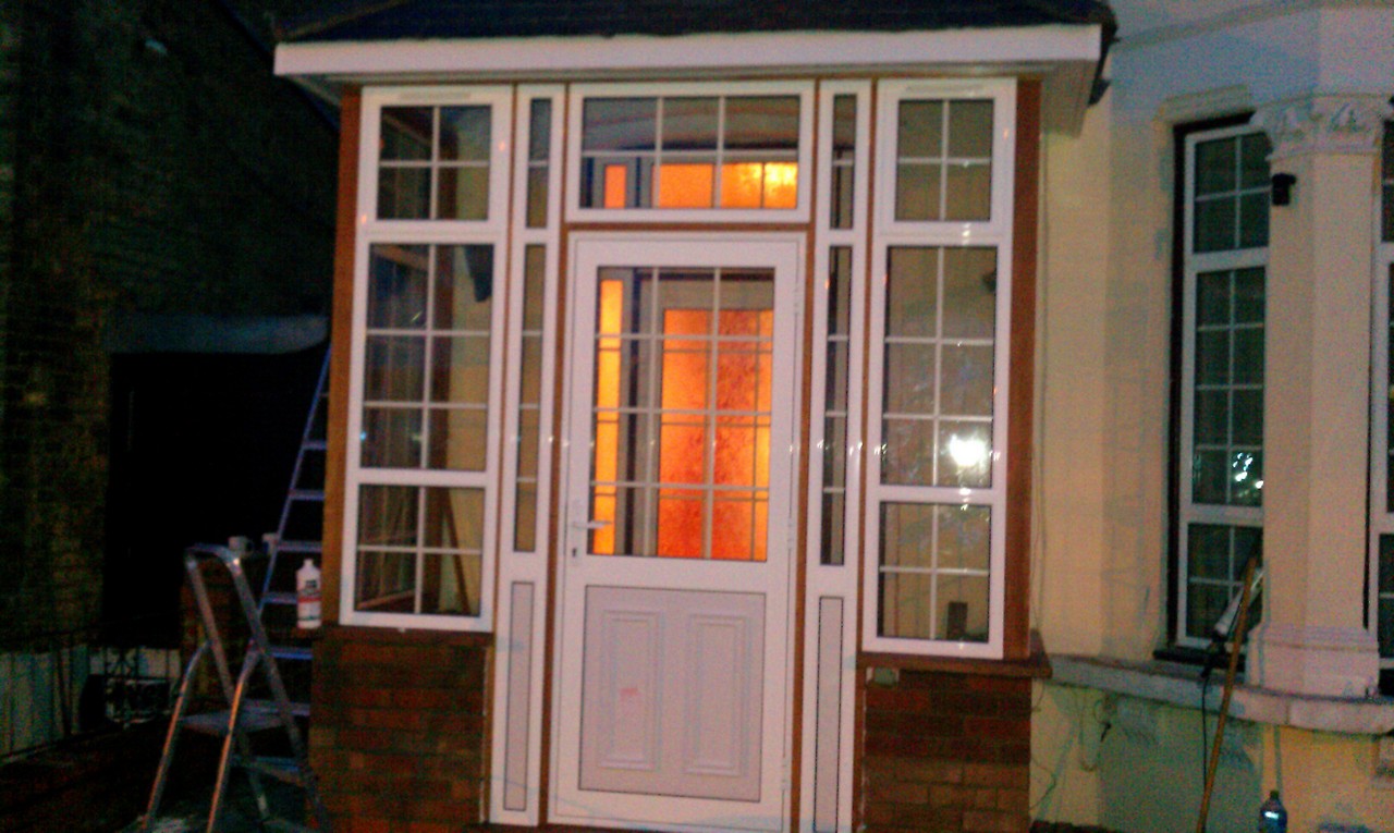 uPVC porch with Georgian bar glazing installed in Stanmore
